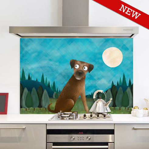 Border Terrier Art Splashback